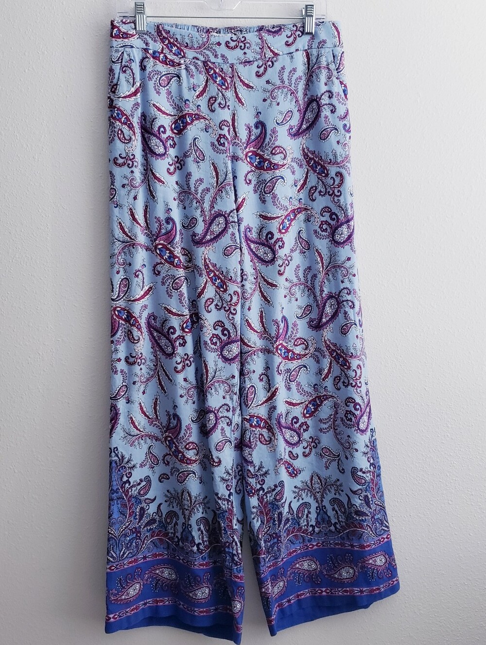 Ann Taylor Loft Paisley Relaxed Straight Leg Pants - Picture 2 of 10